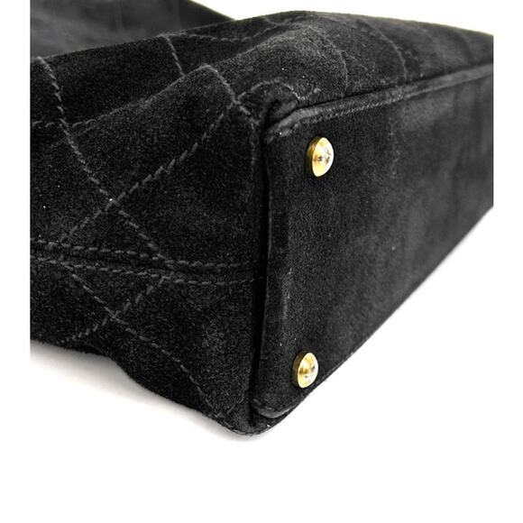 CHANEL Black Suede Shoulder Bag A-A13696 - Picture 13 of 13